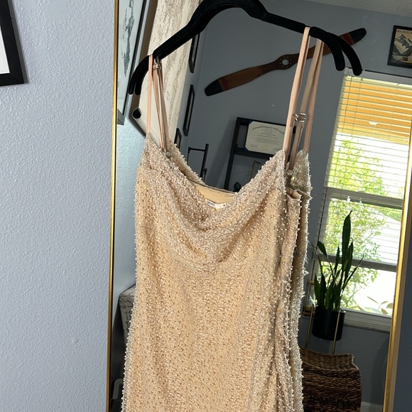 chinese dress ladies House Of CB Calla Seapearl Embellished Maxi Dress